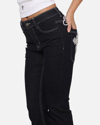 Ed Hardy Women's Stellar Bootcut Jeans Mid Blue