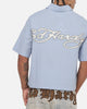 Ed Hardy Vandal Button Up Shirt Blue Check