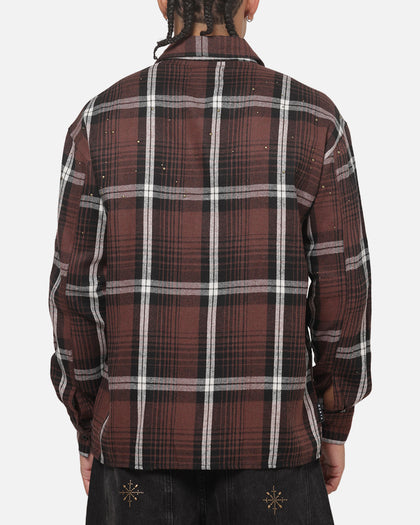 Saint Morta Medici Plaid Long Sleeve Shirt Port