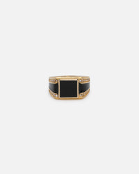NXS Statement Ring Gold/Black