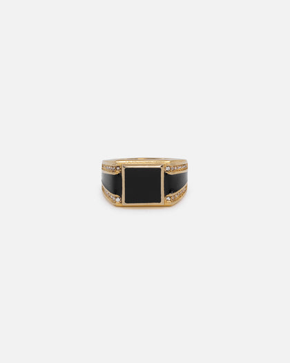 NXS Statement Ring Gold/Black