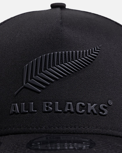 New Era New Zealand All Blacks 'TPU Badge' 9FORTY A-Frame Snapback Black