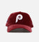 New Era Philadelphia Phillies 'Velvet Official Team Color' 9FORTY A-Frame Snapback Burgundy