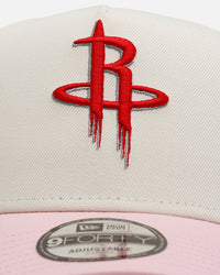 New Era Houston Rockets 'Pink Lemonade' 9FORTY A-Frame Snapback Pink/Yellow