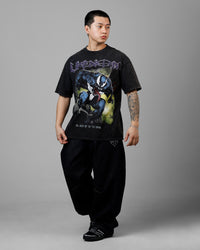Loiter Marvel Venom Vintage T-Shirt Black Acidwash