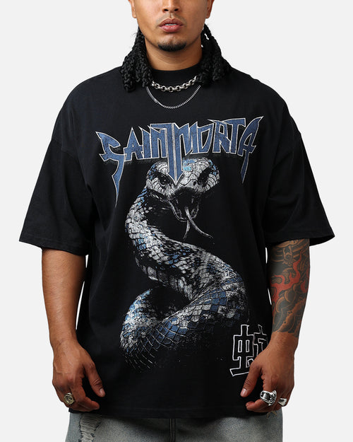Saint Morta Year Of The Snake Boxy T-Shirt Vintage Black