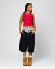 Ed Hardy Dragon Jorts Indigo