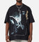 73Studio X DC Batman Arkham Asylum Vintage T-Shirt Black Acidwash