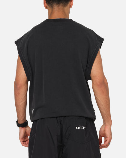 Saint Morta Divine League Cut Off Sweater Washed Black