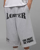 Loiter Impact Fleece Shorts Grey Marle