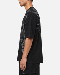 Saint Morta Renaissance Boxy T-Shirt Washed Black