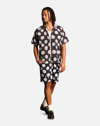 Saint Morta Vintage Rose Beach Shorts Black
