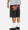 X-Large 91 Star Bull Denim Shorts Washed Black