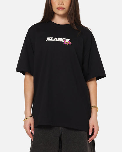 X-Large Flowers T-Shirt Black