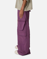MNML Rave Double Cargo Sweatpants Washed Mauve