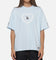 Majestic Athletic Women's Los Angeles Dodgers Heart Applique Oversized T-Shirt Baby Blue