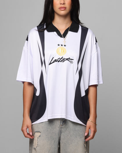 Loiter United Football Jersey White/Black