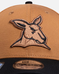 New Era North Melbourne Kangaroos 'AFL 2026' 9FORTY Strapback Med Beige