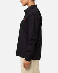 Carre Dice Club Long Sleeve Button Up Shirt Black