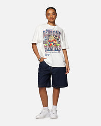 Mitchell & Ness Melbourne Demons Mascot T-Shirt Vintage White