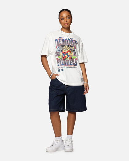 Mitchell & Ness Melbourne Demons Mascot T-Shirt Vintage White