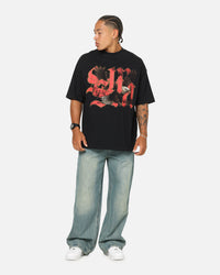 Saint Morta Highway Mock Neck T-Shirt Black