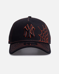 New Era New York Yankees 'Spider Web' 9FORTY A-Frame Snapback Black/Orange