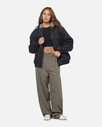 Carre Sherpa Lined Hoodie Raw Indigo
