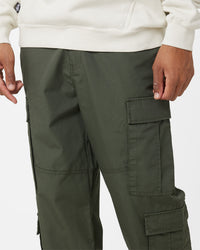 Stussy Surplus Cargo Pants Flora Green Rip