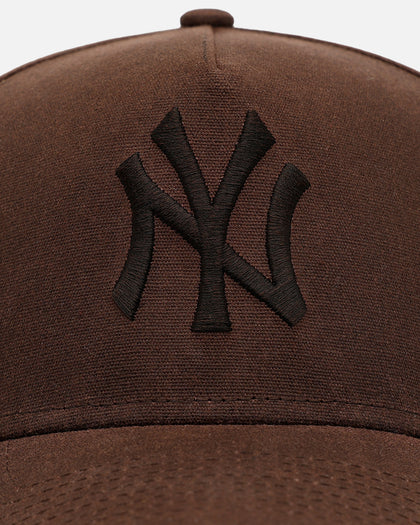New Era New York Yankees 'Waxed Canvas QS' 59FORTY A-Frame Fitted Brown