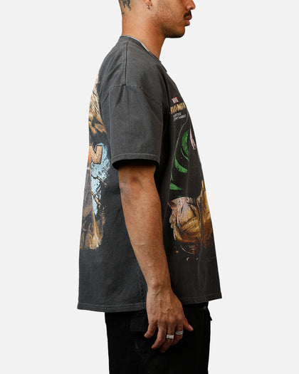 73Studio Marvel Sinister Six Sandman Heavyweight T-Shirt Black Wash