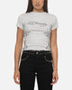 Ed Hardy Women's Side Tattoo Baby T-Shirt Grey Marle