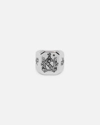 NXS Crest Ring White Gold/Black