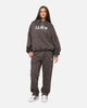 The Anti Order Reverse Logo Hoodie Charcoal Grey