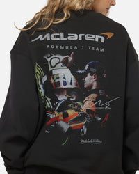 Mitchell & Ness X Mclaren Lando Norris Signature Crewneck Washed Black