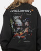 Mitchell & Ness X Mclaren Lando Norris Signature Crewneck Washed Black