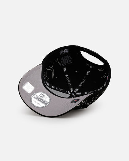 New Era San Francisco 49ers 'Outline Flames' 9FORTY A-Frame Snapback Black