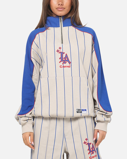 Carre Los Angeles City Series Quarter Zip Crewneck Grey/Blue