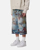 MNML Ultra Baggy Angel Denim Shorts Multi