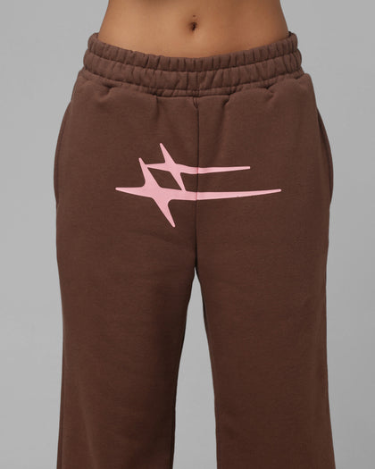 Loiter Hybrid Sweatpants Brown/Pink