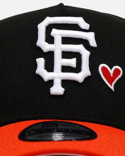 New Era San Francisco Giants 'Team Color Hearts' 9FORTY A-Frame Snapback Black/Orange