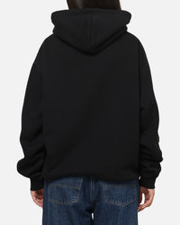 S Double Mid Block Fleece Hoodie Black