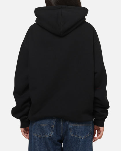 S Double Mid Block Fleece Hoodie Black