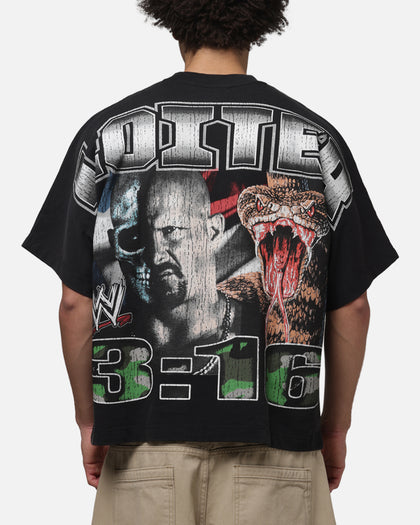 Loiter X WWE Stone Cold Vintage T-Shirt Vintage Black