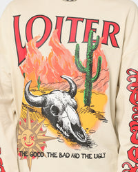 Loiter Rodeo Long Sleeve T-Shirt Sand