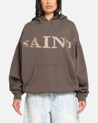 Saint Morta Vision Boxy Hoodie Brown