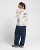 Loiter Checker Knit Sweater Grey/Off White
