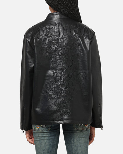 Ed Hardy Fury Biker Jacket Black