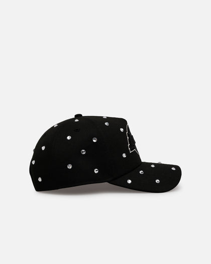 New Era Los Angeles Lakers 'Black Satin Hearts' 9FORTY A-Frame Snapback Black