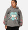American Thrift X Spongebob Squarepants Squidward Hoodie Washed Charcoal